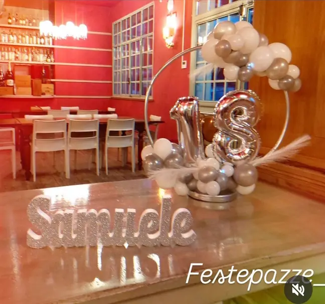 Allestimento con nome: allestimento con palloncini realizzato da Feste Pazze a Seregno